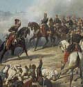 Napoléon III et sa maison militaire à la bataille de Solférino, 24 juin 1859 © RMN