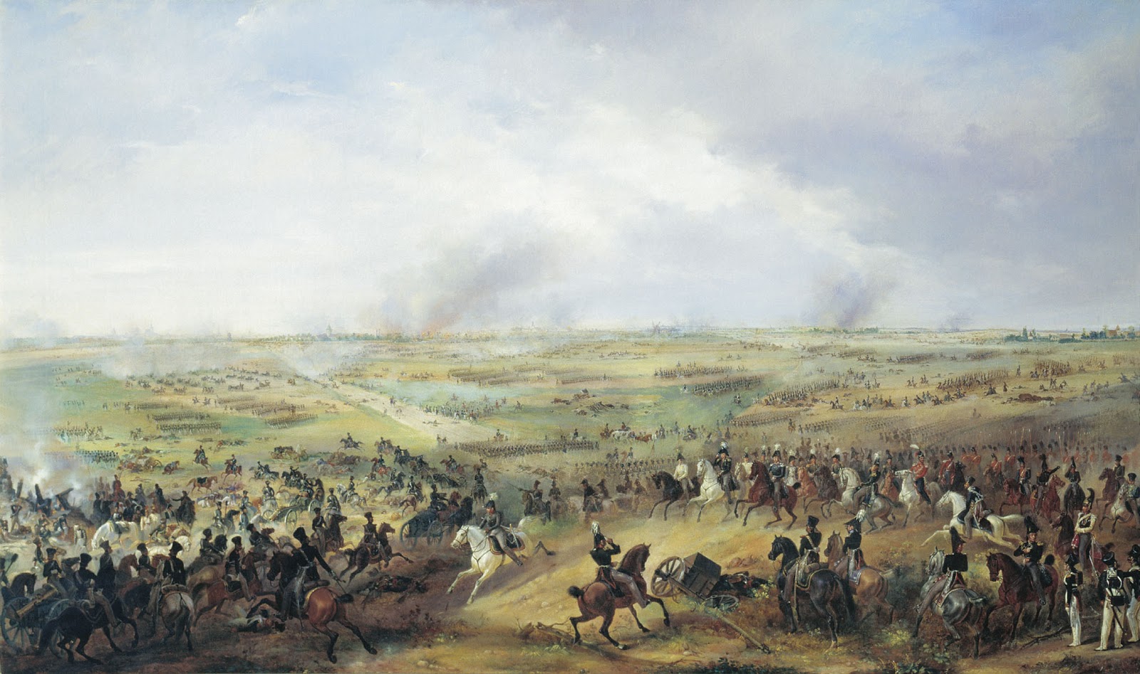 The Battle of Leipzig, Alexander Ivanovich Sauerweid © National Artillery Museum, Russia
