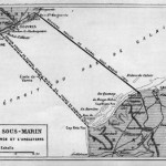 Carte du tracé Thomé de Gamond (1857) et du projet de 1873