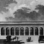 La Bourse au XVIIIe siècle, entrée rue Vivienne