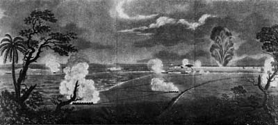 Le bombardement de Seringapatam, capitale du Mysore