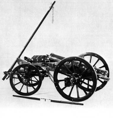 Voiture-pièce de canon de 12 modèle 1764