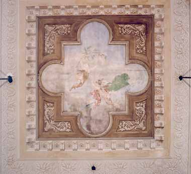 Aile Napoléonienne, place Saint-Marc <br>Vestibule : fresque du plafond