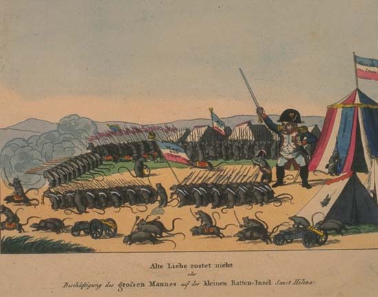 Alte Liebe rostet nicht oder Beschäftigung des grossen Mannes auf der kleinen Ratten-Insel Sanct Helena (Old habits die hard, or the great man’s pastimes on the small, rat-infested island of St. Helena)