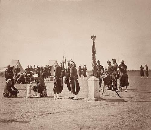 Châlons Camp: the Zouaves of the Imperial Guard: Sentry duty