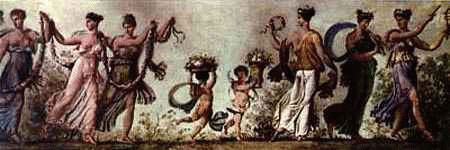 Frieze in the salon de Josephine, rue Chantereine (3)
