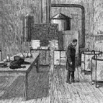 Pasteur, at the end of his life, examining his 
beloved "inoculees".