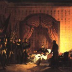 General Bonaparte at Millesimo receiving the standardstaken from the enemy, 13th April 1796