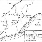 Map of the lines of communication with France in April 1796