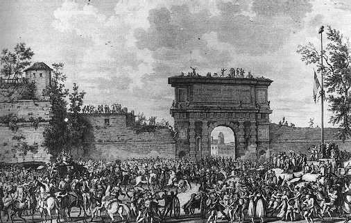 The French entry into Milan through the Porta Romana