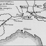 Map of the lines of communication during the siege 
of Mantua