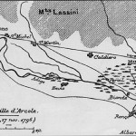 Map of the battle of Arcole