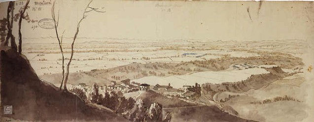 Mondovi et le village de Carasson, le 22 avril 1796 (reproduction de droite)