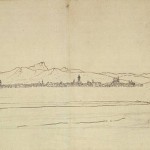 Vue de la ville de Coni, le 27 avril 1796 (reproduction de gauche)