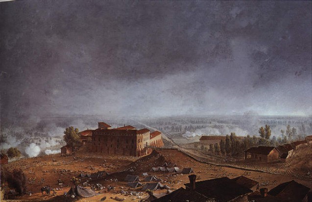 View of Fombio at the moment of the French entry into the town, 8th May 1796 (detail: the escape)