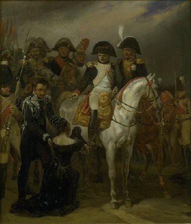Mademoiselle de Saint-Simon imploring Napoleon’s pardon