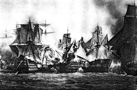 "Le Redoutable" at Trafalgar 21-10-1805