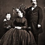 The Imperial family: Napoleon III, the Empress Eugenie and the Prince Imperial.