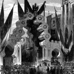The municipal body of Constantinople presents an address to the Empress on entering the city suburb of Pera.