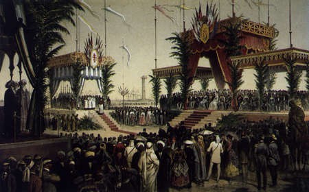 The sovereigns’ stand.