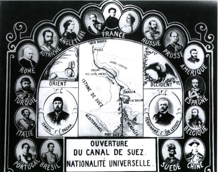 Opening of the <i>de nationalité universelle</i> or ‘supra-national’ Suez Canal.