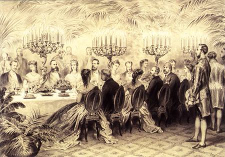 The sovereigns’ dinner in Ismailia