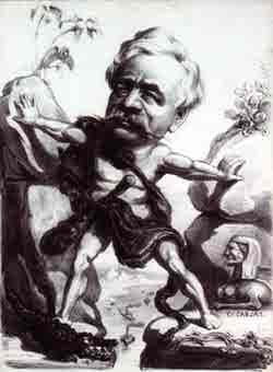 Caricature of Ferdinand de Lesseps