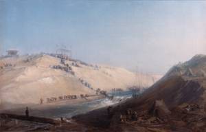 Construction site n°6 – Ismailia – The Entryof the Mediterranean into Lake Timsah, 18<sup>th</sup> November 1862