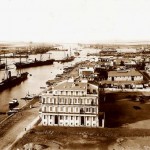 Port Said. View of the town port