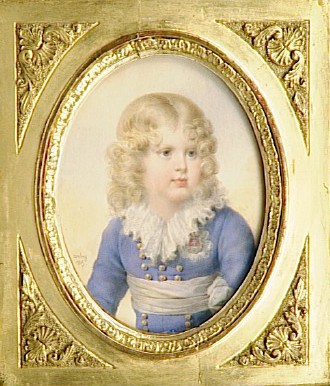 Napoléon-François-Joseph-Charles, Prince of Parma, in a blue suit