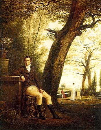Lucien Bonaparte (1775-1840) in the shade of a tree at Plessis Chamant
