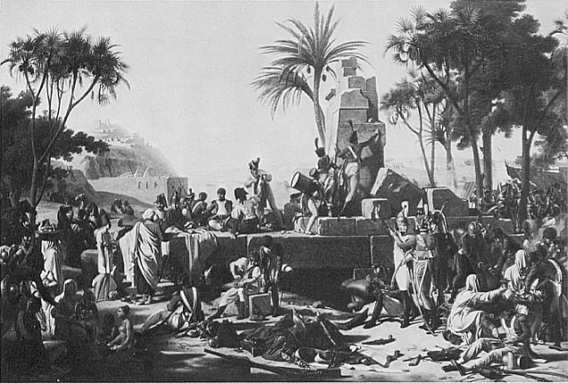 Halt of the French army at Syene (Upper Egypt) on 2 February 1799
