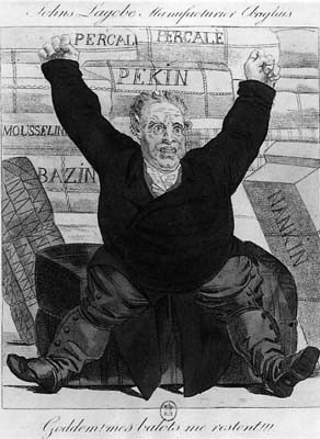 John Lagobe, Manufacturier anglais : Goddem ! Mes balots me restent!!! (John Lagobe, English manufacturer: Dammit! No-one bought my bales!)