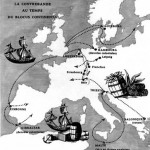 Map of contraband routes at the time of the Continental Blockade