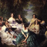The empress Eugénie surrounded by her ladies in waiting