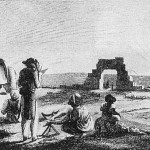 Vivant Denon drawing the ruins of Hieraconpolis,