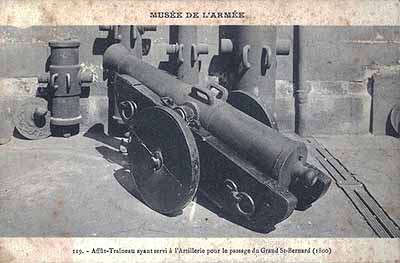 Sled/trolley used by the artillery during the crossing of the Great St Bernard Pass