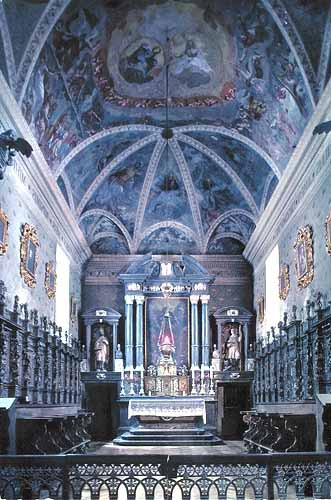 Interior of the chapel of the Hospice du Grand-Saint-Bernard