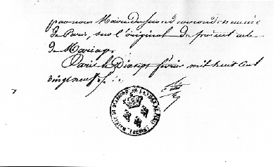 Act of marriage of Napoleon Bonaparte and Marie Joseph Rose Detascher (3)