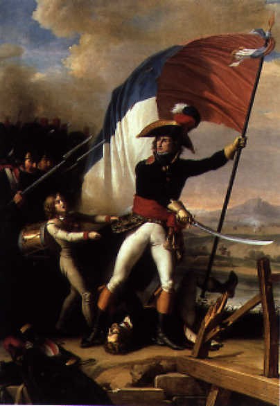 Augereau on the bridge at Arcole, 15th November 1796