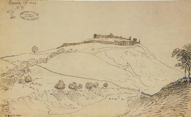 Deuxième vue du château de Cosseria, les négociations, le 13 avril 1796 (reproduction de gauche)