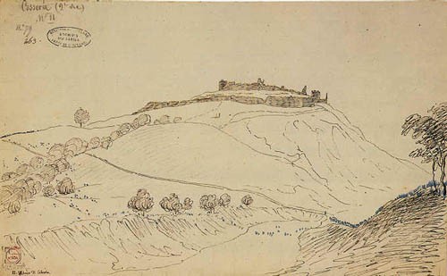 Deuxième vue du château de Cosseria, les négociations, le 13 avril 1796