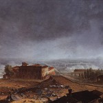 Vue de Fombio au moment de l’entrée des Français dans la ville, le 8 mai 1796 (détail : la fuite)