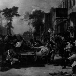 Chelsea Pensioners listening to the reading of the victory at Waterloo