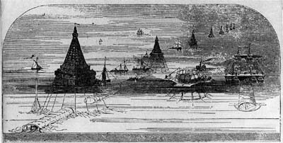 Project for an underwater tunnel between France and England