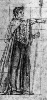 Napoleon in his Imperial robes
