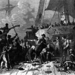 The <i>Algésiras</i> during the battle of Trafalgar