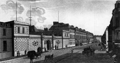 The Bank of France: the rue Croix-des-Petits-Champs entrancein 1805