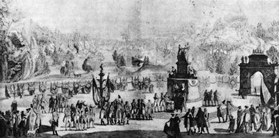 Fête given on 3rd October 1800 by Joseph Bonaparte at the château de Mortefontaine