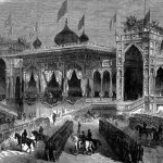 Voyage de l’Impératrice, Constantinople. Revue passée en l’honneur de l’Impératrice ; la tribune impériale à Unkiad-Skelassi.